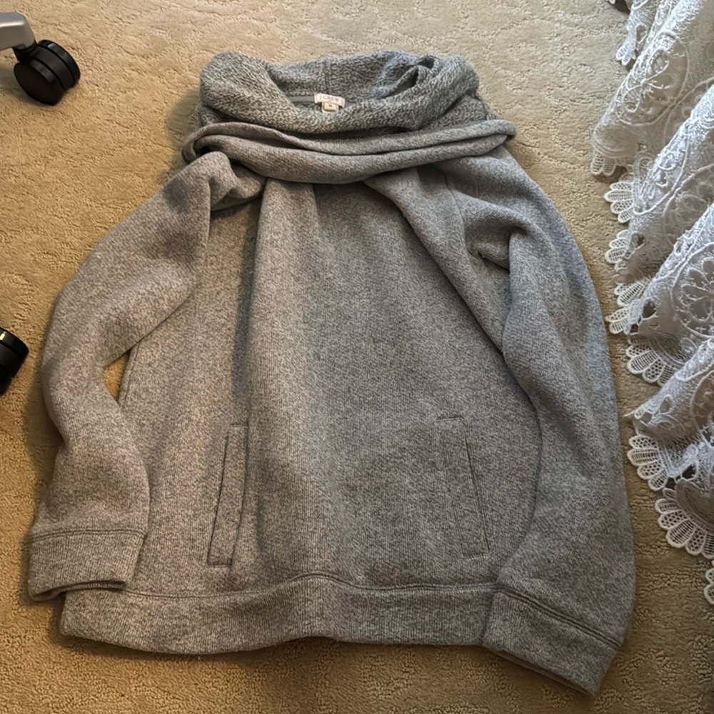 Jcrew cowl neck sweatshirt